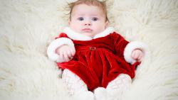 Голубые глазки, красная пижамка, ребенок, настроение