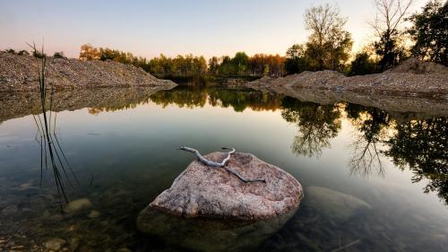 HD обои Спокойное озеро в лесу