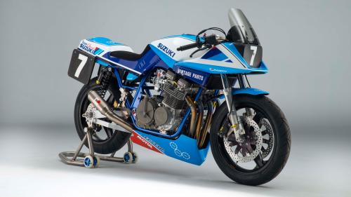 Team Classic Suzuki GSX1100SD Katana Race Bike мотоцикл обои 4k