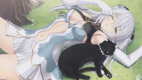 Аниме обои красивая девушка