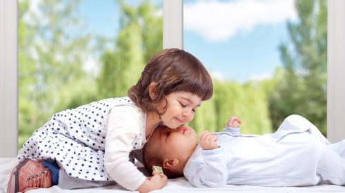 Брат, сестра, девочка, мальчик, улыбка, родственники, дети