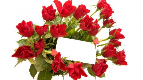 Букет красных роз на день Святого Валентина