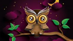 Векторные обои совы hd бесплатно на рабочий стол рисованные картинки
