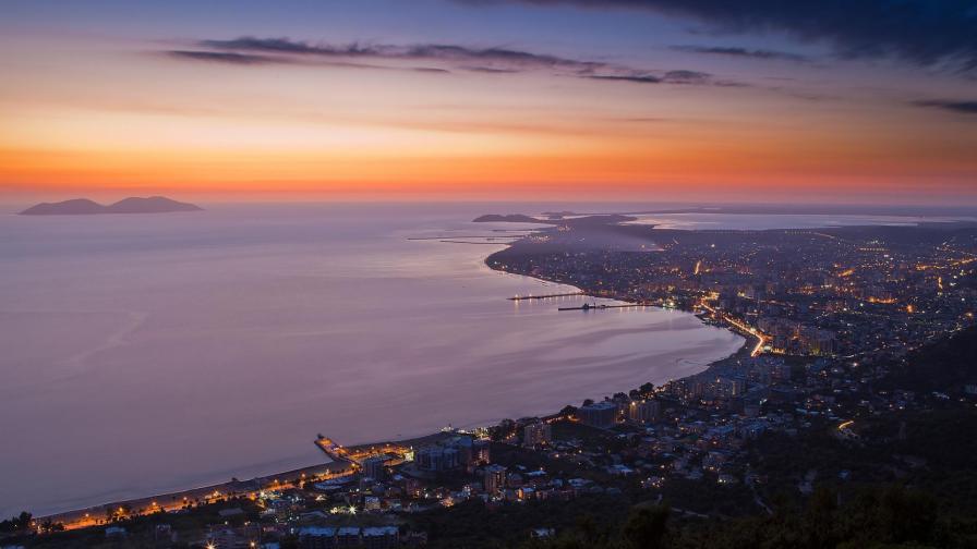 Город береговая линия HD обои