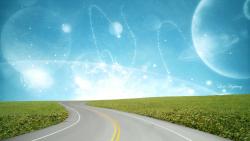 Дорога в фантастическое будущее 3d фэнтези обои