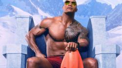 Дуэйн Джонсон в фильме Спасатели Малибу 2017 обои