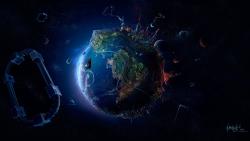 Земля из космоса обои HD