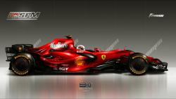 Красный балид Феррари