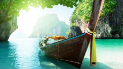 Лодка на необитаемом острове