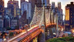 Мост в Нью-Йорк сити широкоформатные обои hd