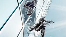 Мотоциклы прыгают с небоскреба экстрим обои