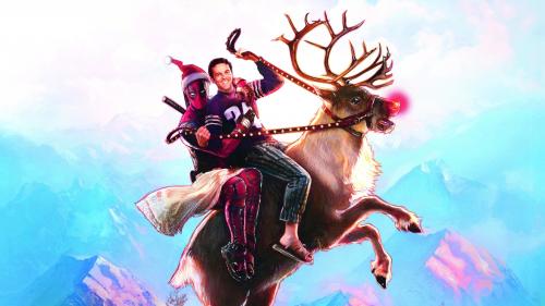 Новогодний Дэдпул обои HD