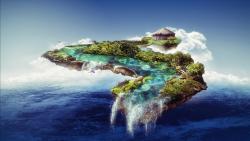 Плавающий остров обои HD