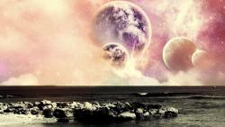 Планеты над океаном неба