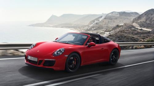 Порше 911 Тарга 4 GTS 2017 обои кабриолета рабочий стол
