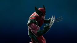 Рисованые обои росомахи