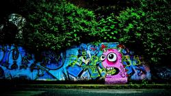 Рисунок высокого разрешения уличного графити