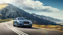 Седан Bentley Flying Spur W12 S в горах обои скачать