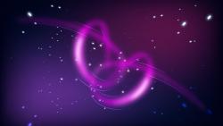 Сердца, пурпурные, звезды, фоны, свадебные открытки, широкоформатные, обои