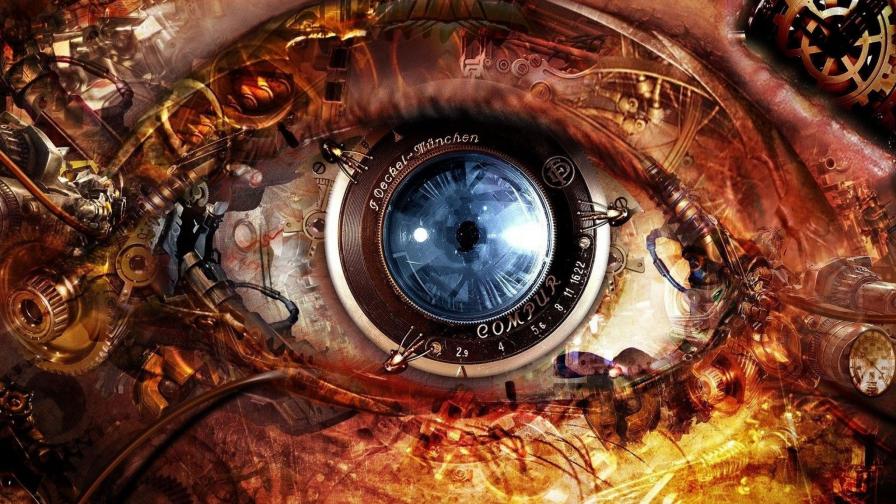 Стимпанк абстрактные глаза