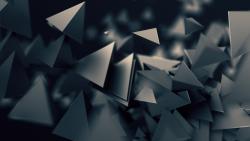 Темные треугольники обои 3D