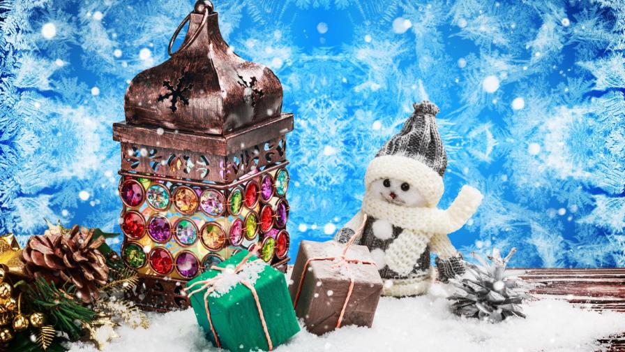 Фото, Праздники, Рождество, Снеговики, Подарки, Сосновая шишка, картинки