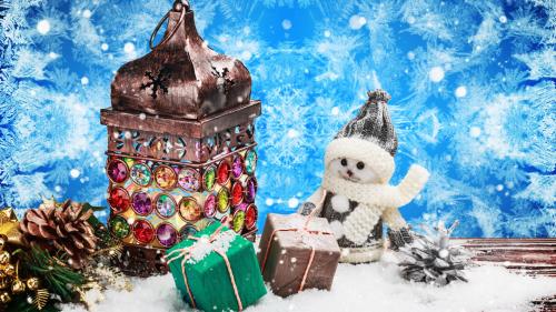 Фото, Праздники, Рождество, Снеговики, Подарки, Сосновая шишка, картинки