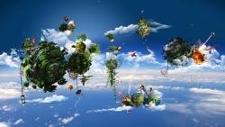 Широкоформатная заставка космоса в стиле фэнтези