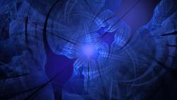 голубые линии и фигуры