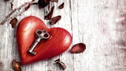 дерево, сердце с ключом