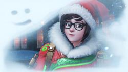 зимняя сказка, Мэй, 4K, 3840x2160, overwatch, mei, 4k, широкоформатные обои, игра