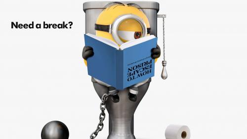 миньон на талчке 4K обои