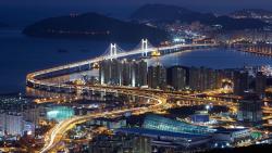 мост кванан, висячий мост, суёнгу, Южная Корея, обои 