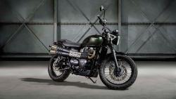 мотоцикл Triumph Street Scrambler 2017 обои HD