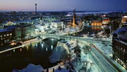 обои рабочего стола ночная москва