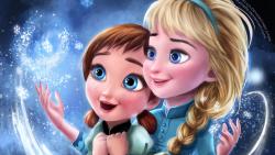 сестры, Эльза, Анна, сказка, мультфильм, дисней, Холодное сердце, frozen