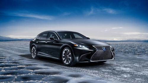 синий, купе, лексус, гибрид, 2018, lexus, LC 500h, горы, море обои HD
