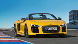 2017 Audi R8 желтый суперкар обои hd
