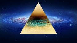 2560x1600, Треугольник и космос обои для рабочего стола