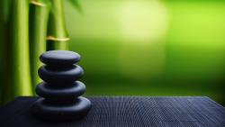 2560x1600, дзен черные художественные камни