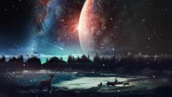 3D обои космоса в Заполярье