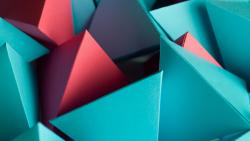 3D треугольный куб обои