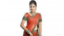 free wallpaper Saree Actress Nandita Swetha HD