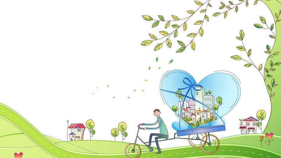 HD провези свой город на велосипеде обои на рабочий стол