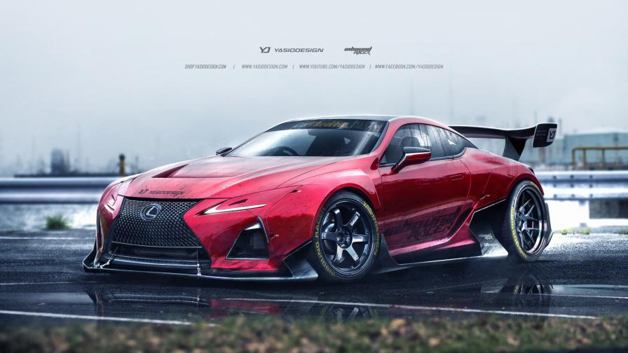 Lexus LC500 Artwork обои суперкара на рабочий стол скачать