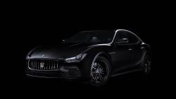 Maserati Ghibli Nerissimo Special Edition 2017 обои hd на черном фоне