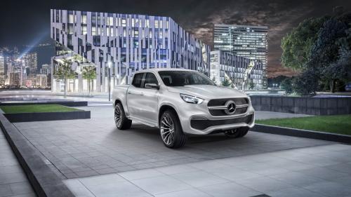 Mercedes-Benz, мерседес,  пикап, город, грузовичок обои