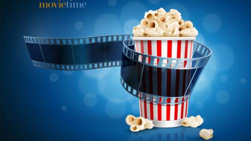 movietime, время кино, фильмы, попкорн, лента, обои, фото